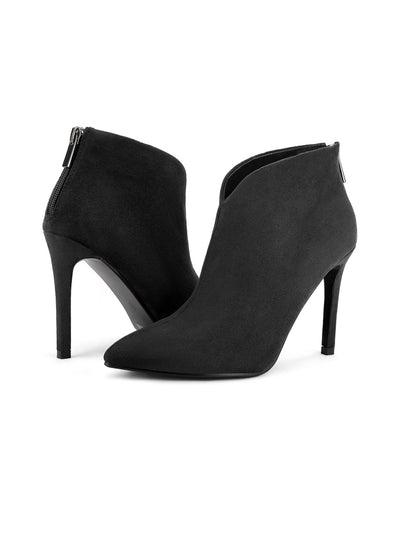 Black high heel stiletto boots