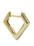Gold triangle Huggies earring