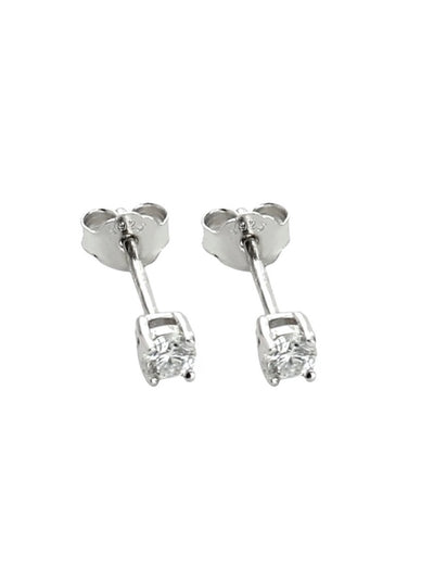Mini solitaire earring