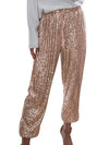 Sequins beige jogger