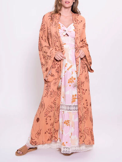 Orange long kimono