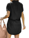 Cowgirl black denim short dress