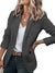 Gray black blazer