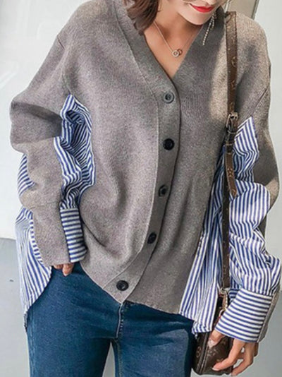 Gray top sweater