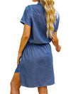 Cowgirl mid blue denim short dress