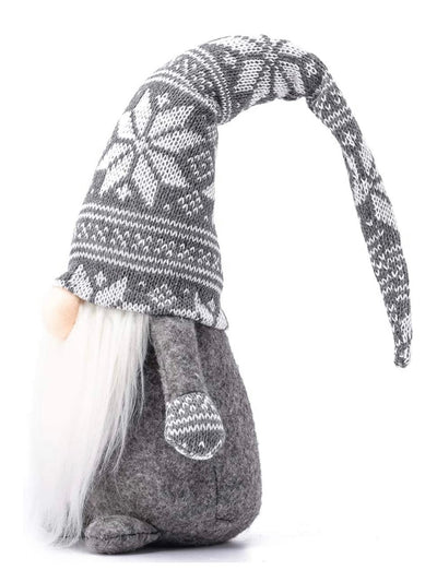 Gray scandinavian gnome plush