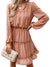 Rose champagne short dress