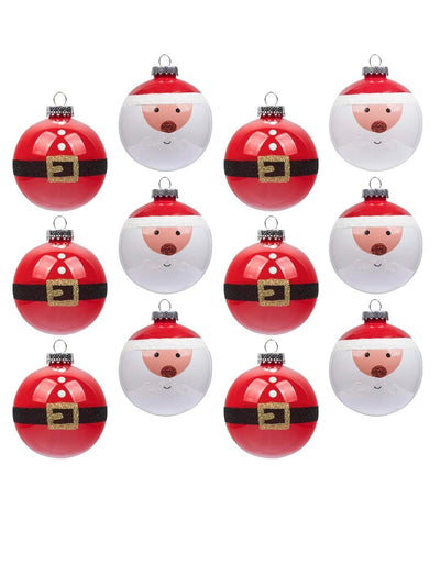 Santa Christmas ball ornaments