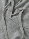 Beige and gray hoodie sweater