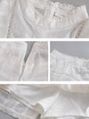 White set embroidered top and skirt