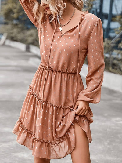 Rose champagne short dress