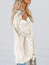 Off white lace crochet pullover sweater