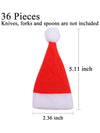 Santa mini hats. Cutlery cover.