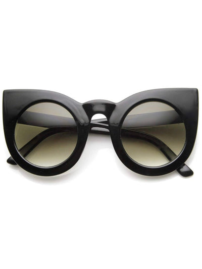 Black round cat sunglasses