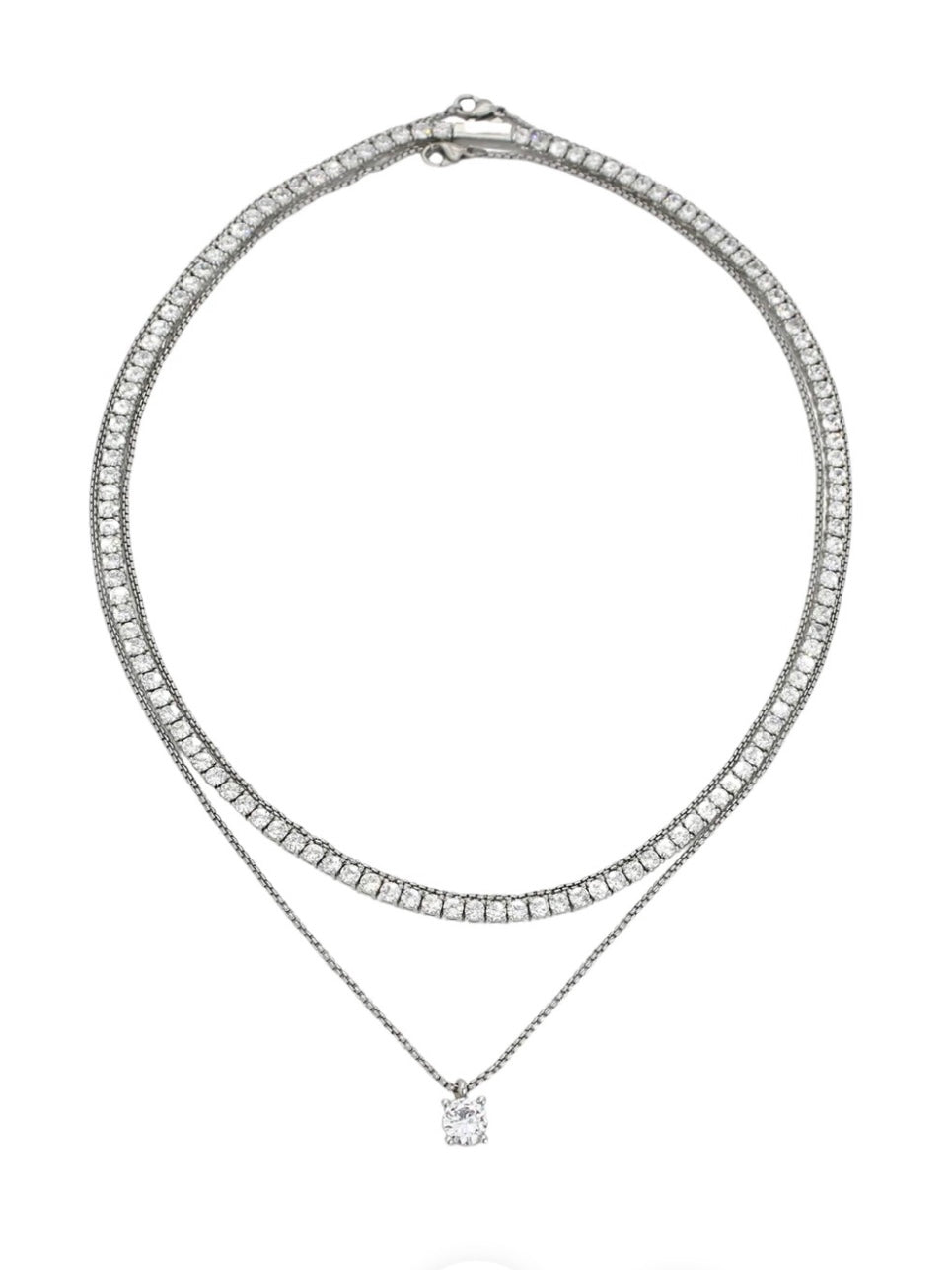 Set of 3 tennis necklaces
