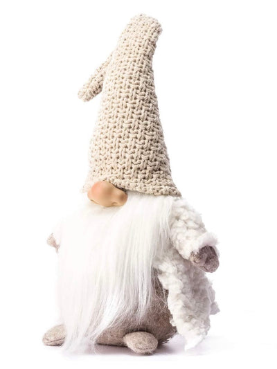 Beige scandinavian gnome plush