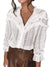 White collar lace texture blouse