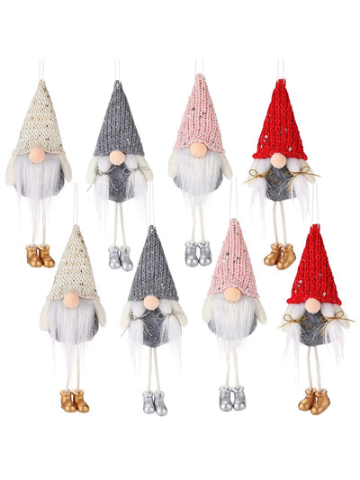 Set of 8 Santa gnomes plush