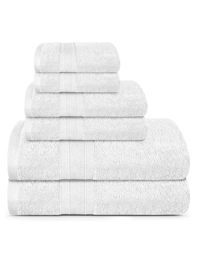 Set of 6. White towels