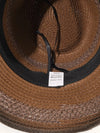 Brown color straw hat