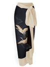 Black herons set of 2 swimsuit and maxi skirt