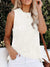 Bowknot white braided tank