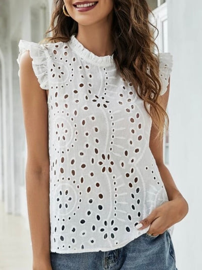 Diana white lace top
