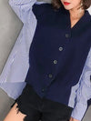 Navy blue top sweater