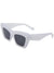 White/Gray cat eye retro sunglasses