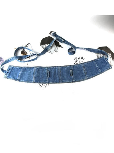 Blue jeans belt