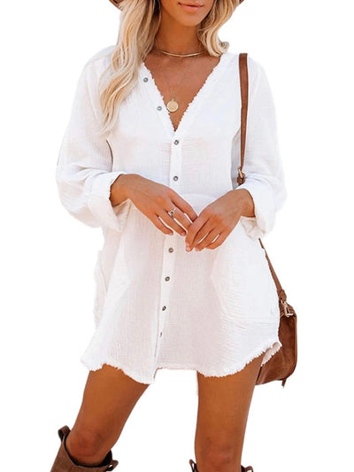 White long shirt/ short dress