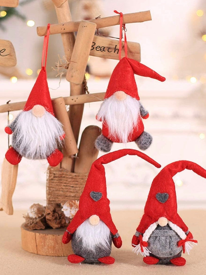 Set of 4 Santa gnomes plush