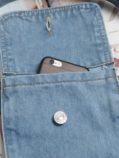 Jeans belted phone handbag