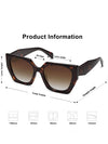 Brown tortuga big square sunglasses