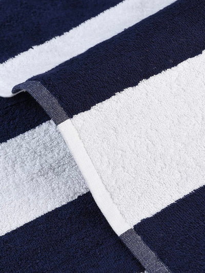 Blue and white striped towels
