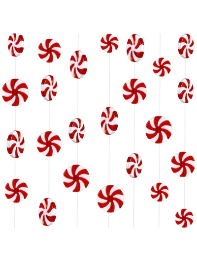 Pack of 50 Christmas candy swirl garland