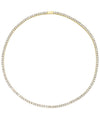 Gold luxury tennis necklace