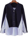 Navy blue top sweater