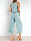 Light blue set of 2. Top and lounge pants