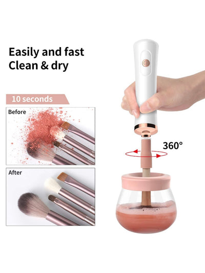 Makeup brush cleaner machine