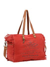Red coral canvas bag