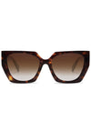 Brown tortuga big square sunglasses