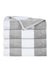 Gray and white striped towels