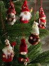 Set of 6 Christmas dolls ornaments