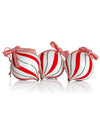 Pack of 12 Christmas candy balls ornaments
