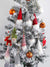 Set of 10 Santas Christmas ornaments
