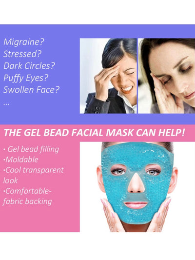 Gel facial hydrate masks