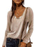 Brown long sleeves top