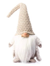 Beige scandinavian gnome plush