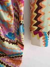 Vintage print midi dress